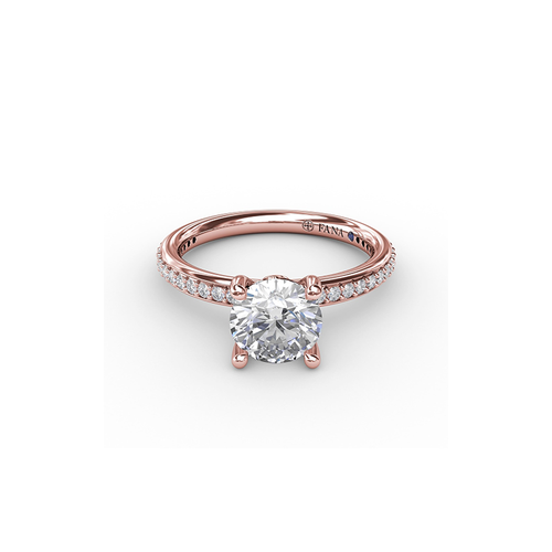 Fana Engagement Ring Classic S3206-14kt-Rose