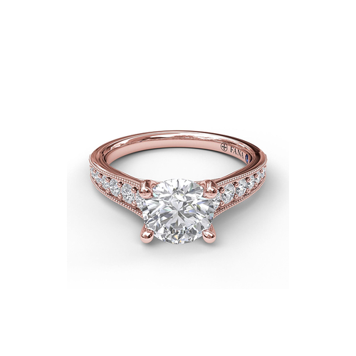 Fana Engagement Ring Classic S3056-14kt-Rose