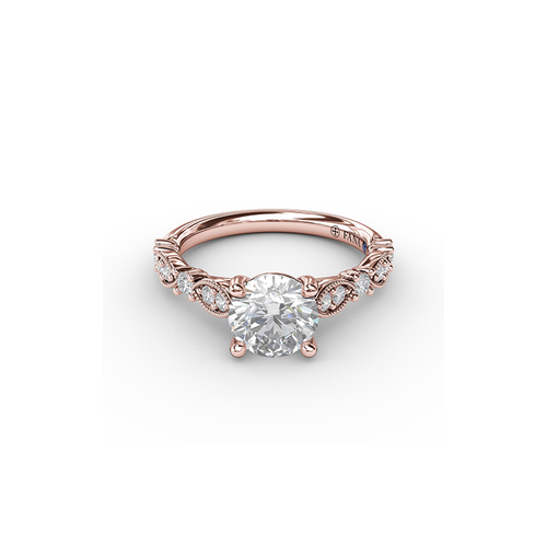 Fana Engagement Ring Classic S3064-14kt-Rose
