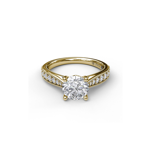Fana Engagement Ring Classic S3053-18kt-Yellow