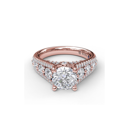 Fana Engagement Ring Classic S3396-14kt-Rose