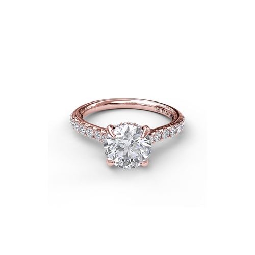 Fana Engagement Ring Classic S3024-14kt-Rose