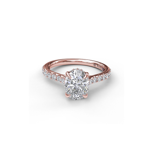 Fana Engagement Ring Classic S3025-14kt-Rose