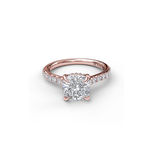 Fana Engagement Ring Classic S3026-14kt-Rose