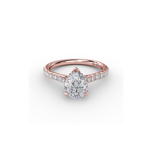 Fana Engagement Ring Classic S3027-14kt-Rose