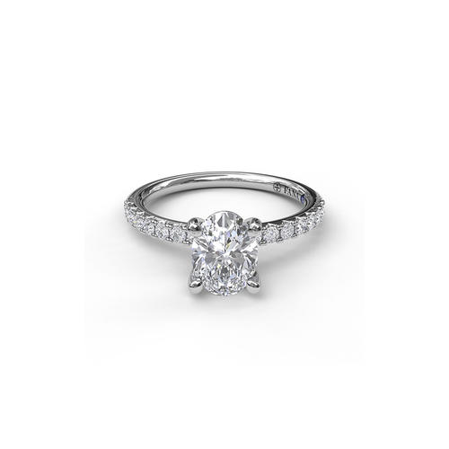 Fana Engagement Ring Classic S3002-14kt-White