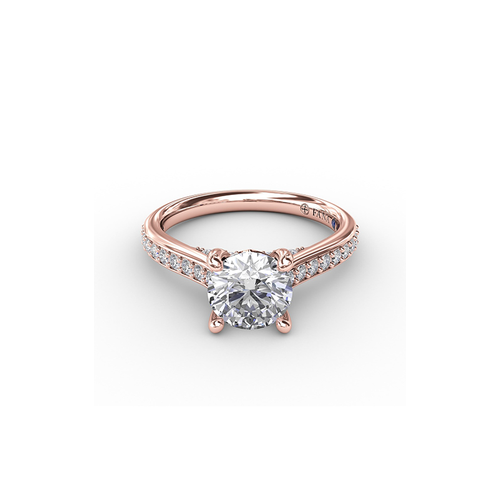 Fana Engagement Ring Classic S3331-14kt-Rose