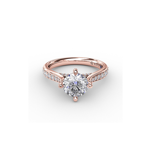 Fana Engagement Ring Classic S3333-14kt-Rose