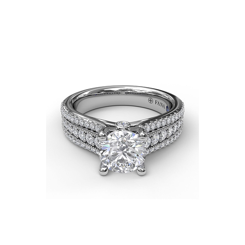 Fana Engagement Ring Classic S3602-Platinum
