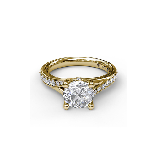 Fana Engagement Ring Classic S3593-18kt-Yellow