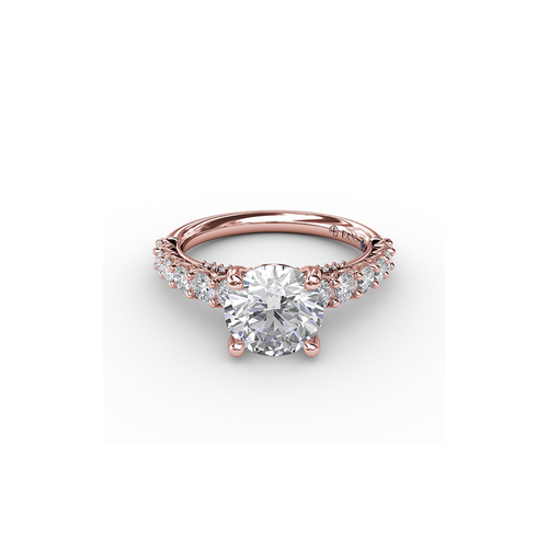 Fana Engagement Ring Classic S3178-18kt-Rose
