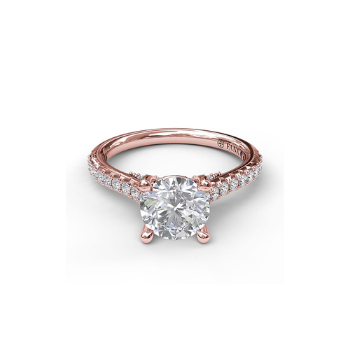 Fana Engagement Ring Classic S3879-18kt-Rose