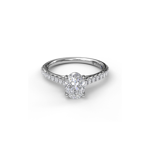 Fana Engagement Ring Classic S3880-14kt-White