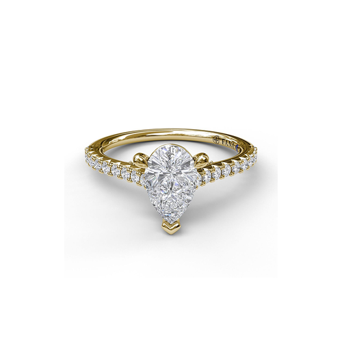 Fana Engagement Ring Classic S3881-18kt-Yellow