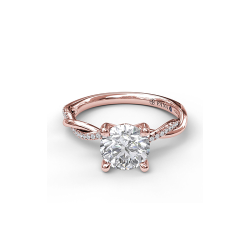 Fana Engagement Ring Classic S3901-18kt-Rose