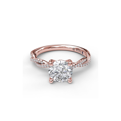 Fana Engagement Ring Classic S3902-18kt-Rose