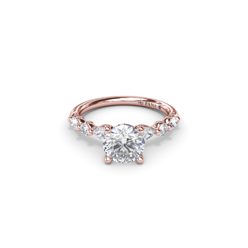 Fana Engagement Ring Classic S4078-18kt-Rose
