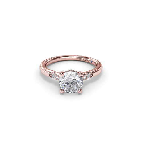 Fana Engagement Ring Classic S4181-18kt-Rose