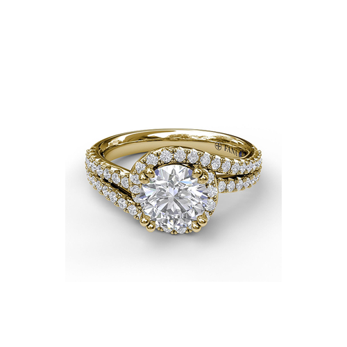Fana Engagement Ring Halo S3555-14kt-Yellow