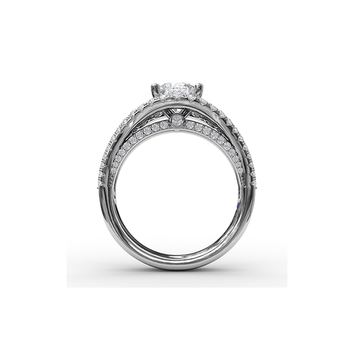 Fana Halo Engagement Ring S3465-14kt-White thumbnail 3