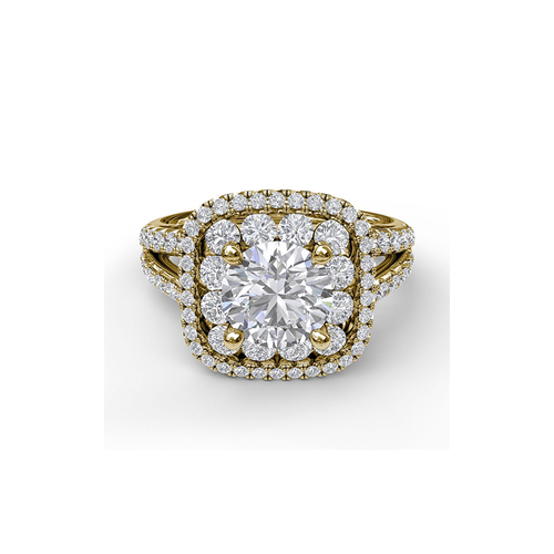 Fana Engagement Ring Halo S3507-14kt-Yellow
