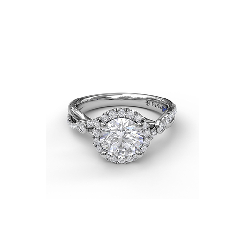 Fana Engagement Ring Halo S3077-18kt-White