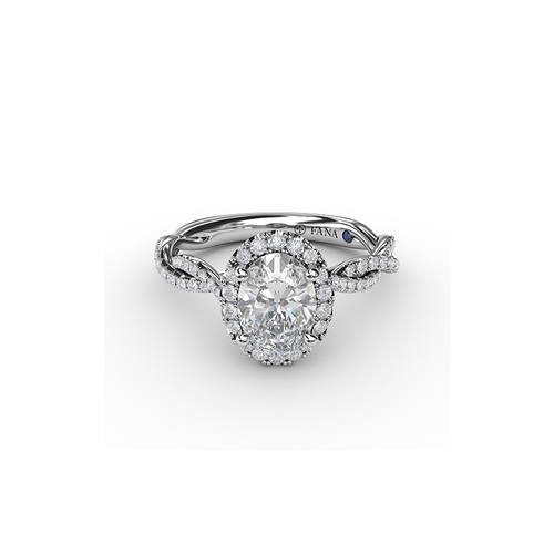 Fana Engagement Ring Halo S3111-18kt-White