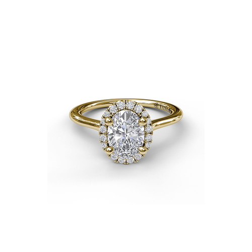 Fana Engagement Ring Halo S3043-18kt-Yellow