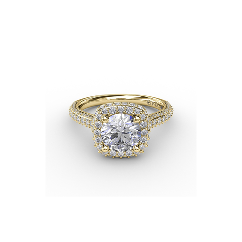 Fana Engagement Ring Halo S3335-14kt-Yellow