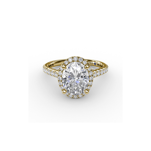 Fana Engagement Ring Halo S3313-14kt-Yellow