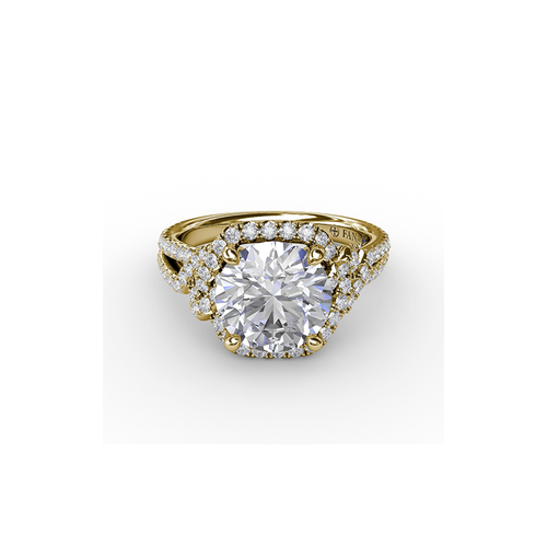 Fana Engagement Ring Halo S3268-14kt-Yellow