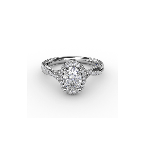 Fana Engagement Ring Halo S3195-Platinum