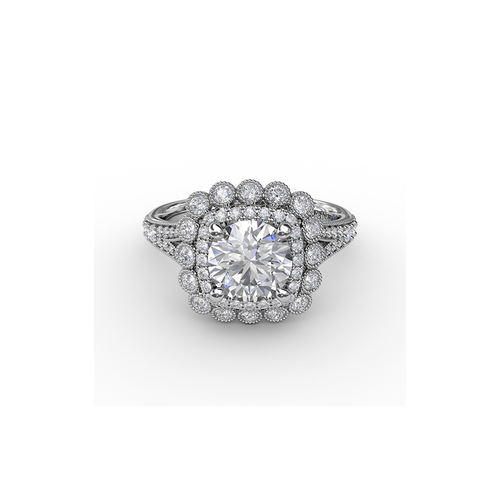 Fana Engagement Ring Halo S3188-Platinum