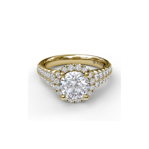 Fana Engagement Ring Halo S3775-18kt-Yellow