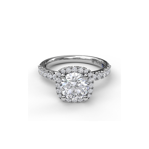Fana Engagement Ring Halo S3817-14kt-White
