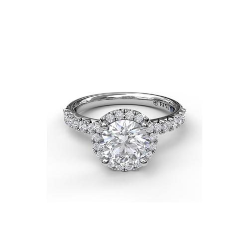 Fana Engagement Ring Halo S3837-18kt-White