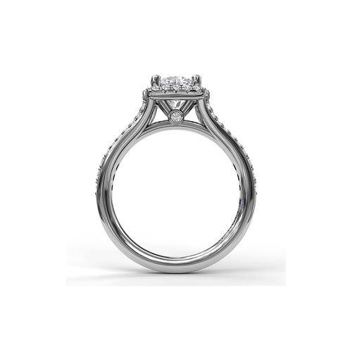 Fana Halo Engagement Ring S3910-Platinum thumbnail 3