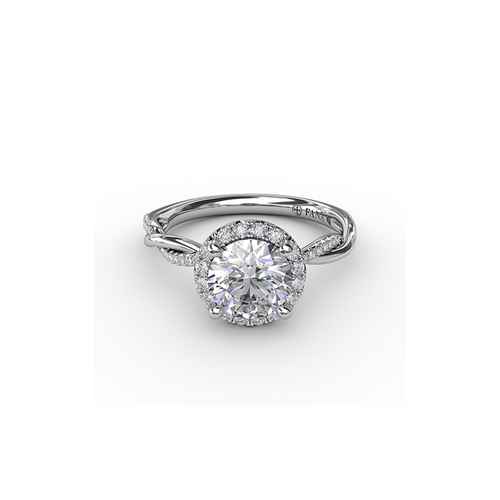 Fana Engagement Ring Halo S4001-Platinum