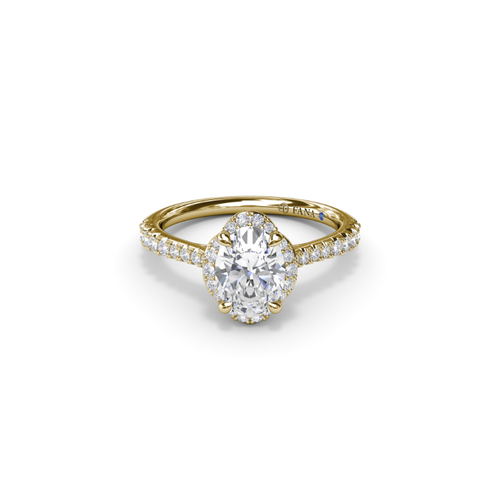 Fana Engagement Ring Halo S4097-18kt-Yellow