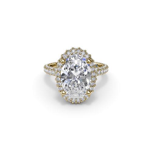 Fana Engagement Ring Halo S4159-14kt-Yellow