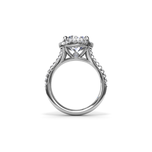 Fana Halo Engagement Ring S4185-18kt-White thumbnail 3