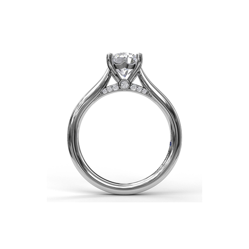 Fana Solitaire Engagement Ring S3046-14kt-White thumbnail 3