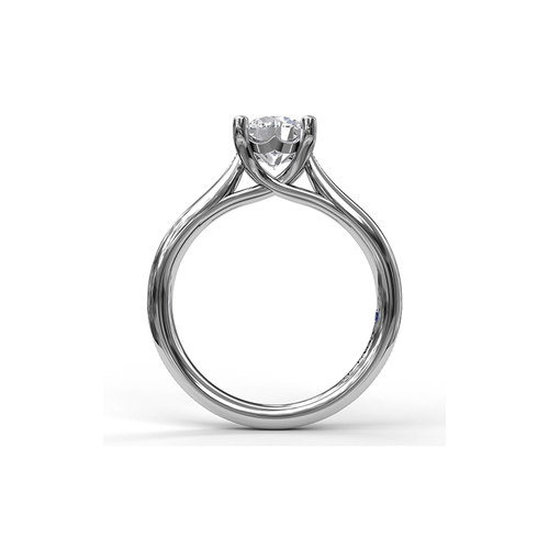 Fana Solitaire Engagement Ring S3048-14kt-White thumbnail 3