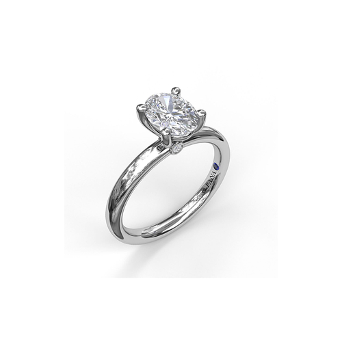 Fana Solitaire Engagement Ring S3050-14kt-White thumbnail 2