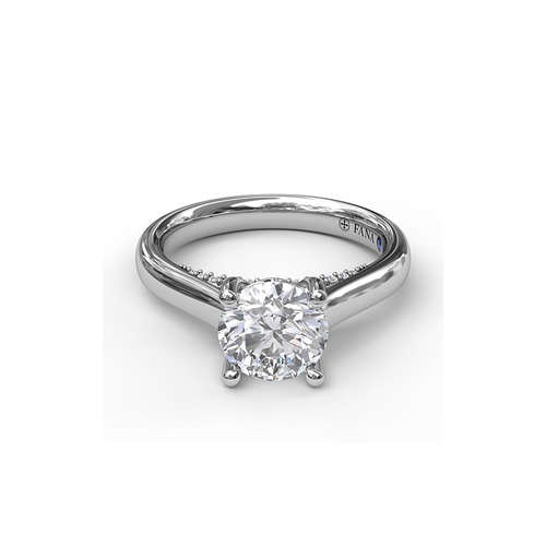 Fana Solitaire Engagement Ring S3404-14kt-White