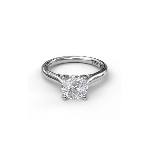 Fana Solitaire Engagement Ring S3046-Platinum
