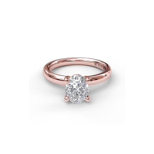 Fana Engagement Ring Solitaire S3050-18kt-Rose