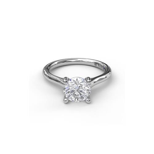 Fana Solitaire Engagement Ring S3908-14kt-White thumbnail 1