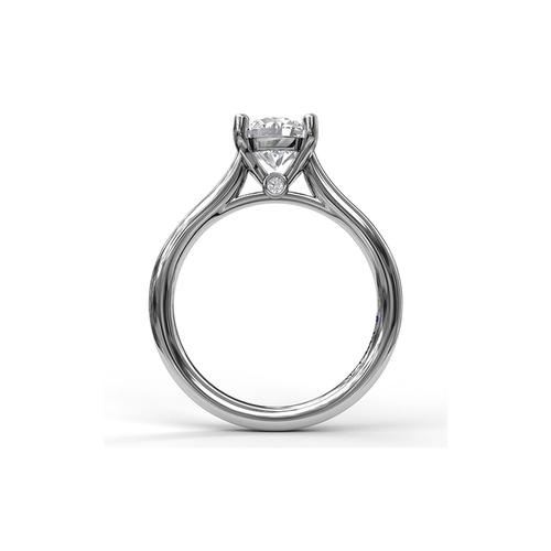 Fana Solitaire Engagement Ring S3908-14kt-White thumbnail 3