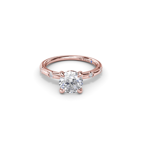Fana Solitaire Engagement Ring S4086-14kt-Rose thumbnail 1
